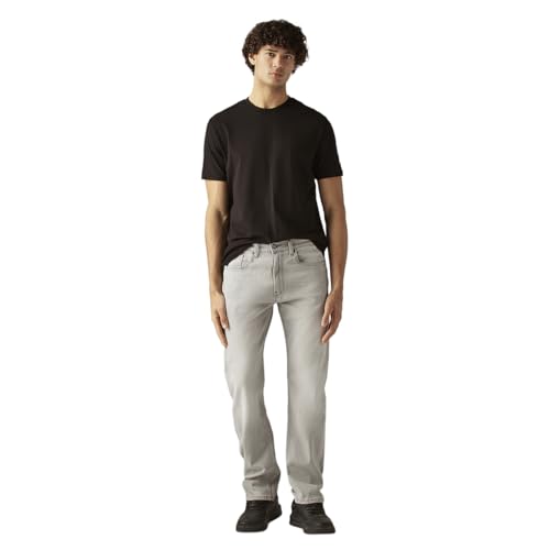 Men's 505 Light-Grey Straight Fit Mid Rise Jeans