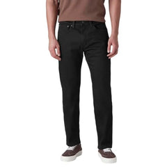 Levi's Men's 505 Black Straight Fit Mid Rise Jeans