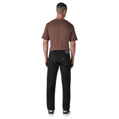 Levi's Men's 505 Black Straight Fit Mid Rise Jeans