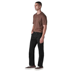 Levi's Men's 505 Black Straight Fit Mid Rise Jeans