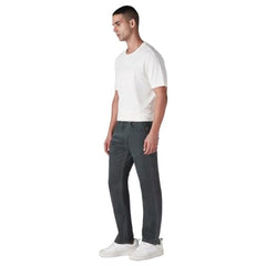 Levi's Men's 505 Charcoal-Grey Straight Fit Mid Rise Overdyed Jeans