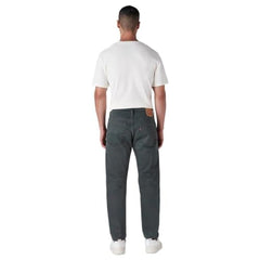 Levi's Men's 505 Charcoal-Grey Straight Fit Mid Rise Overdyed Jeans