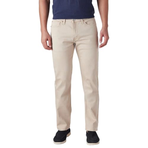 Levi's Men's 511 Beige Slim Fit Mid Rise Overdyed Jeans