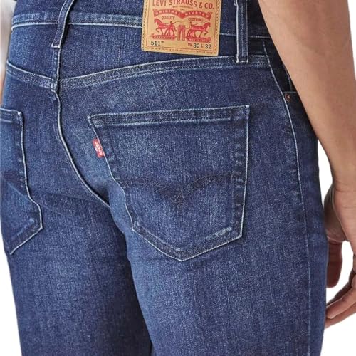 Levi's Men's 511 Blue Slim Fit Mid Rise Kooltex Jeans