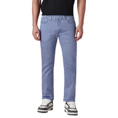 Levi's Men's 511 Light-Blue Slim Fit Mid Rise Overdyed Jeans