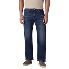 Levi's Men's 555 Dark-Blue Relaxed Straight Fit Mid Rise Jeans