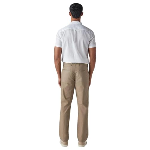 Levi's Men's Khaki Authentic Relaxed Fit Mid Rise Chinos