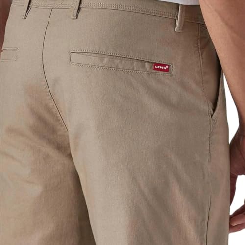 Levi's Men's Khaki Authentic Relaxed Fit Mid Rise Chinos