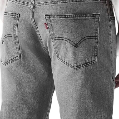 Levi's Men's 555 Grey Relaxed Straight Fit Mid Rise Jeans