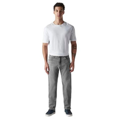 Levi's Men's 555 Grey Relaxed Straight Fit Mid Rise Jeans