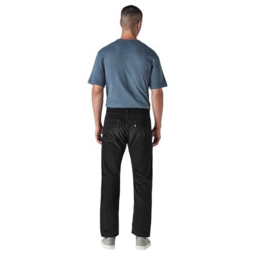 Levi's Men's Black Authentic Relaxed Straight Fit Mid Rise Corduroy Chinos