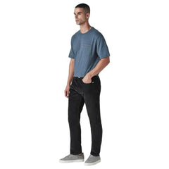 Levi's Men's Black Authentic Relaxed Straight Fit Mid Rise Corduroy Chinos