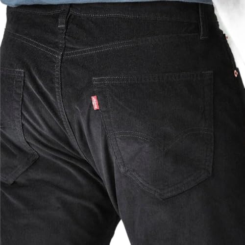 Levi's Men's Black Authentic Relaxed Straight Fit Mid Rise Corduroy Chinos