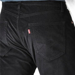 Levi's Men's Black Authentic Relaxed Straight Fit Mid Rise Corduroy Chinos
