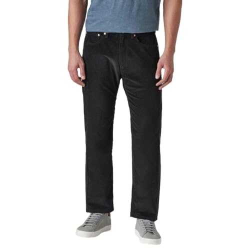 Levi's Men's Black Authentic Relaxed Straight Fit Mid Rise Corduroy Chinos