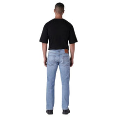 Levi's Men's 513 Light-Blue Slim Straight Fit Mid Rise Linen Jeans