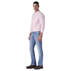 Levi's Men's 513 Light-Blue Slim Straight Fit Mid Rise Jeans