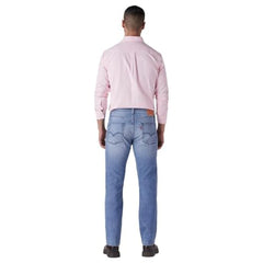Levi's Men's 513 Light-Blue Slim Straight Fit Mid Rise Jeans