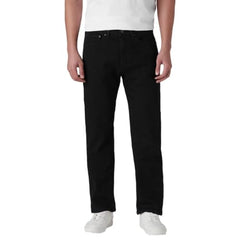 Levi's Men's 505 Black Straight Fit Mid Rise Jeans