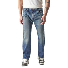 Levi's Men's 555 Indigo Relaxed Straight Fit Mid Rise Jeans