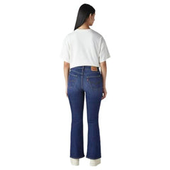 Levi's Women's 726 Dark-Blue Flared Fit High Rise Jeans