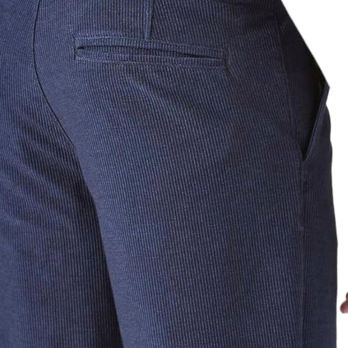 Levi's Men's Dark-Blue Authentic Relaxed Fit Mid Rise Corduroy Chinos