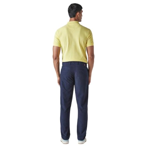 Levi's Men's Dark-Blue Authentic Relaxed Fit Mid Rise Corduroy Chinos