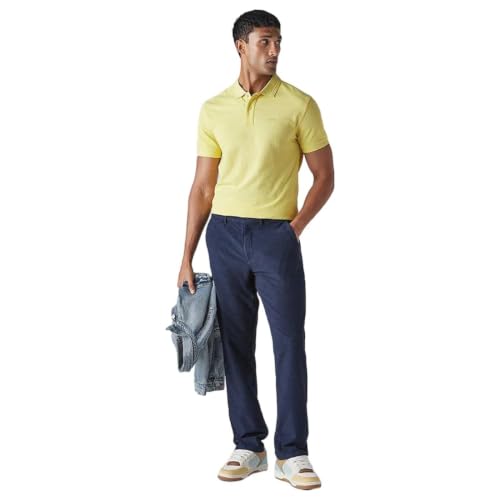 Levi's Men's Dark-Blue Authentic Relaxed Fit Mid Rise Corduroy Chinos