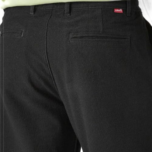 Levi's Men's Black Authentic Relaxed Straight Fit Mid Rise Corduroy Chinos