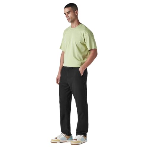 Levi's Men's Black Authentic Relaxed Straight Fit Mid Rise Corduroy Chinos