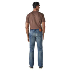 Levi's Men's 513 Blue Slim Straight Fit Mid Rise Selvedge Jeans