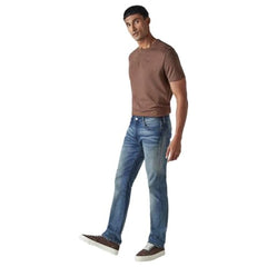 Levi's Men's 513 Blue Slim Straight Fit Mid Rise Selvedge Jeans