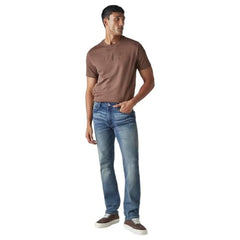 Levi's Men's 513 Blue Slim Straight Fit Mid Rise Selvedge Jeans
