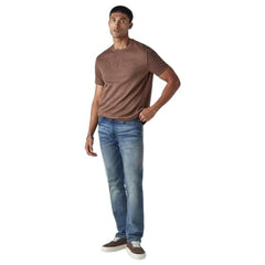 Levi's Men's 513 Blue Slim Straight Fit Mid Rise Selvedge Jeans