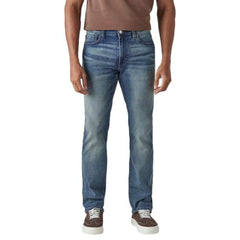 Levi's Men's 513 Blue Slim Straight Fit Mid Rise Selvedge Jeans
