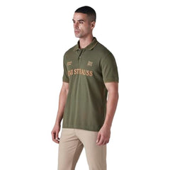 Levi's Mens Applique Olive Raglan Sleeve Shirt