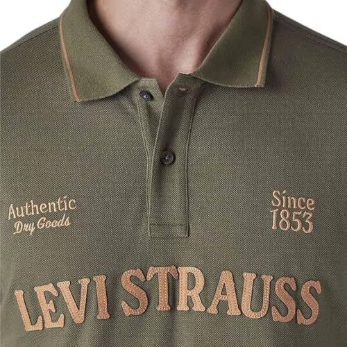 Levi's Mens Applique Olive Raglan Sleeve Shirt