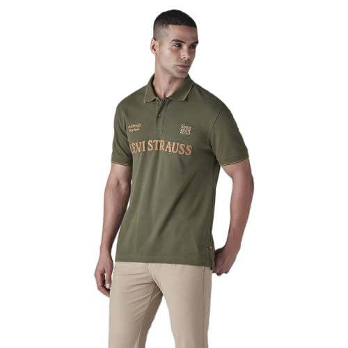 Levi's Mens Applique Olive Raglan Sleeve Shirt