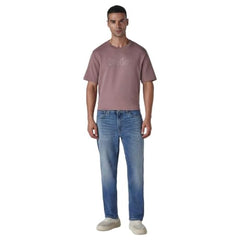 Levi's Men's 513 Light-Blue Slim Straight Fit Mid Rise Jeans