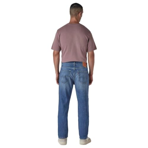 Levi's Men's 513 Light-Blue Slim Straight Fit Mid Rise Jeans