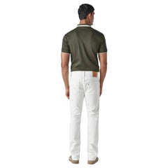 Levi's Men's 511 White Slim Fit Mid Rise Overdyed Jeans