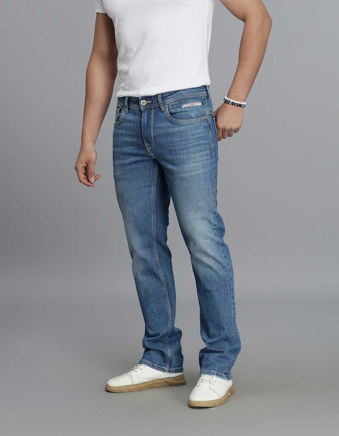 Rookies Mens Jeans Rj6098 Med Blue