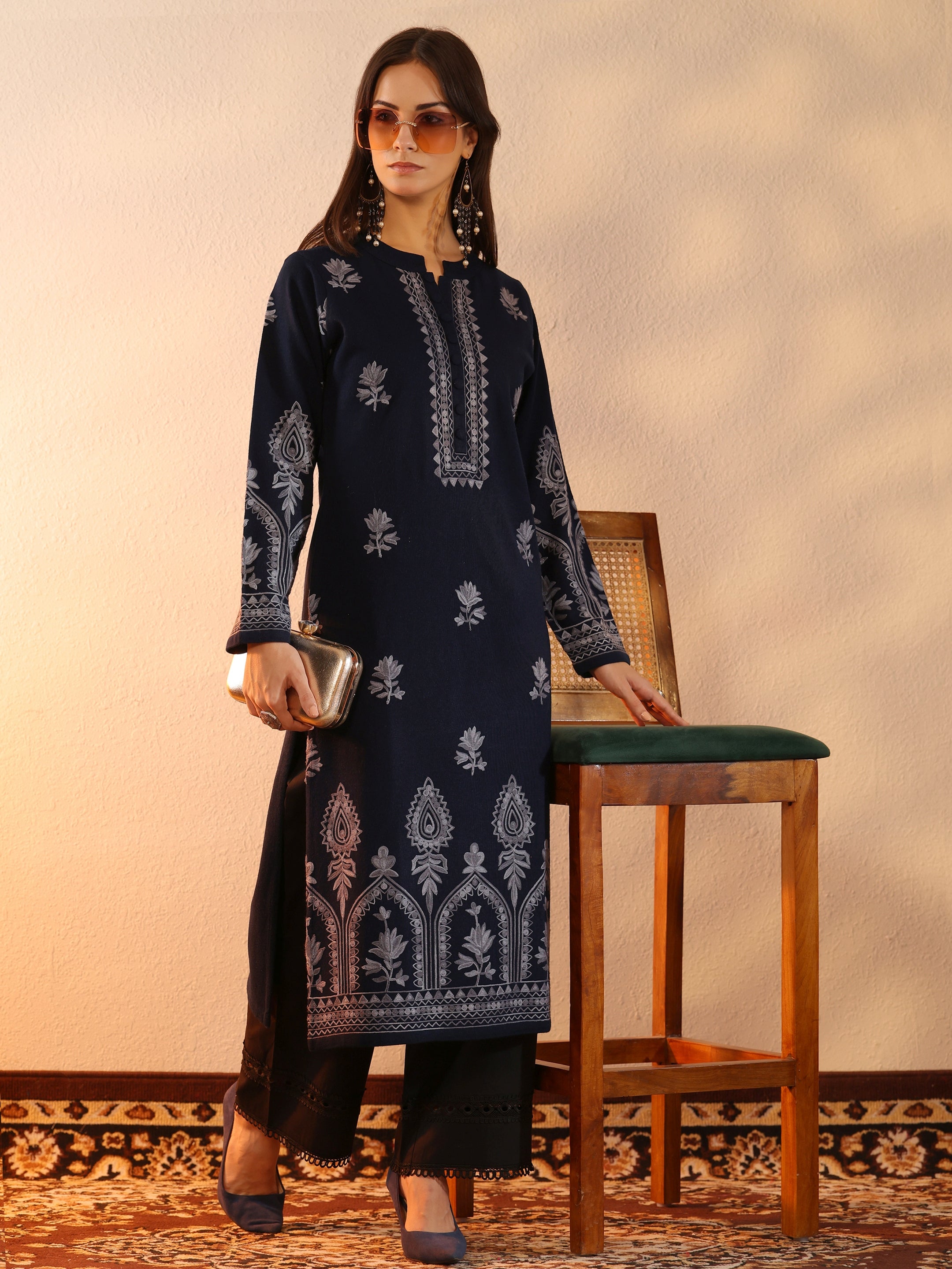 LIBAS LADIES WESTERN W KURTI 1PCS 58302W NAVY BLUE