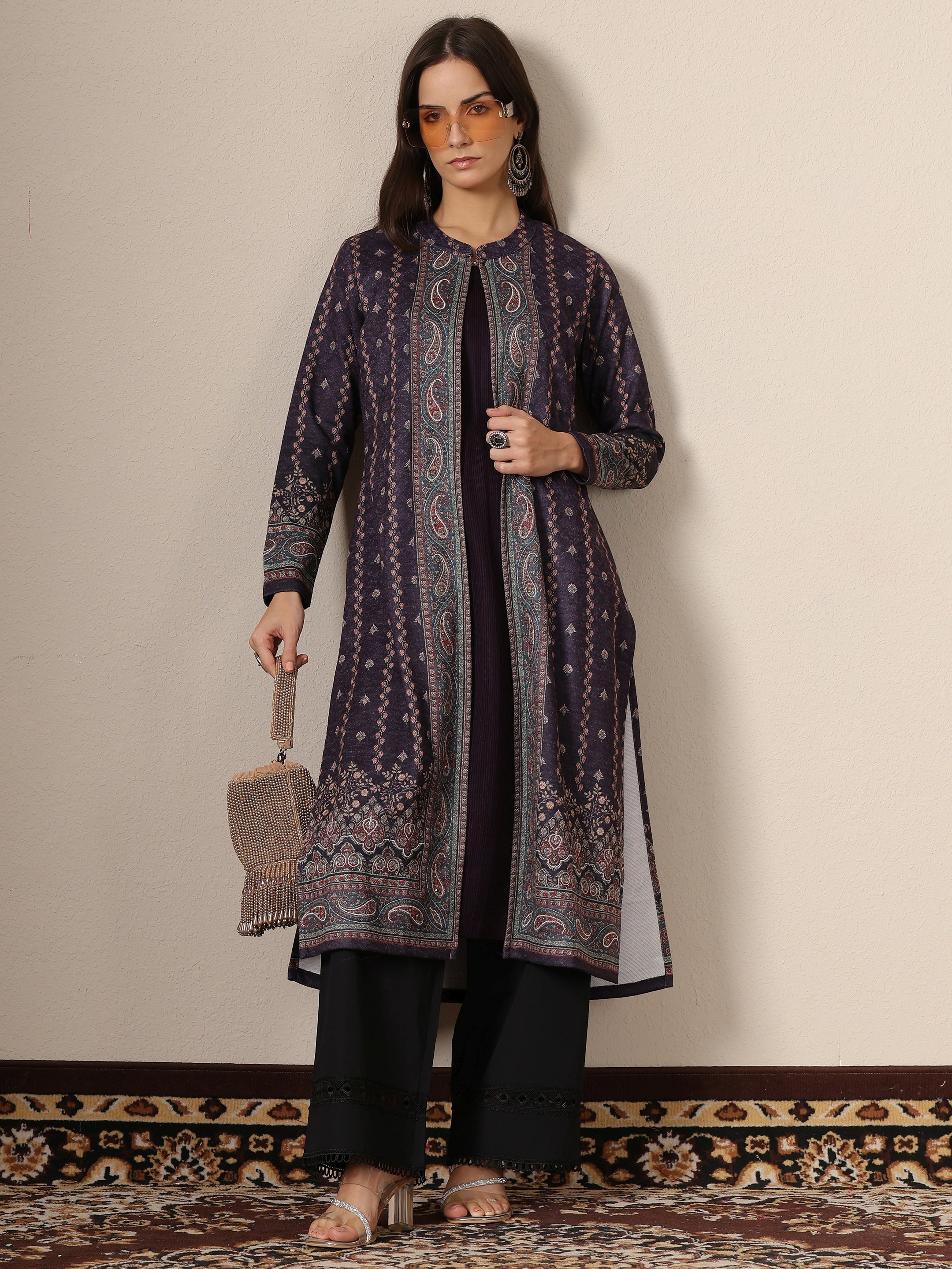 LIBAS LADIES WESTERN W KURTI 1PCS 58308W BURGUNDY