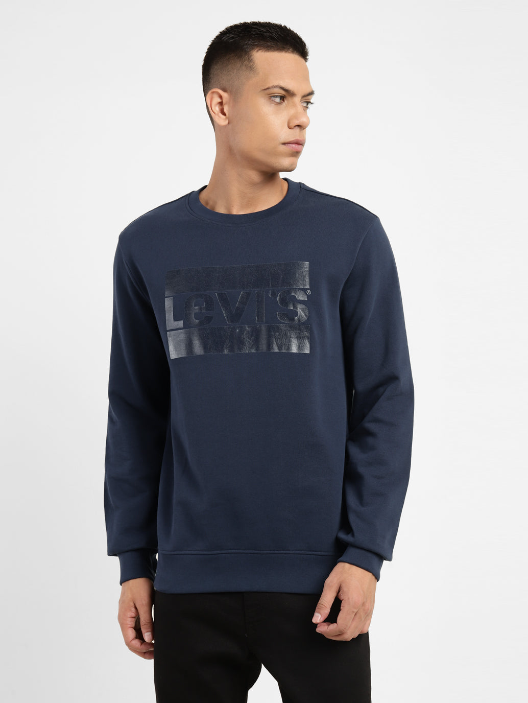 Men'S Brand Logo Crew Neck Sweatshirt