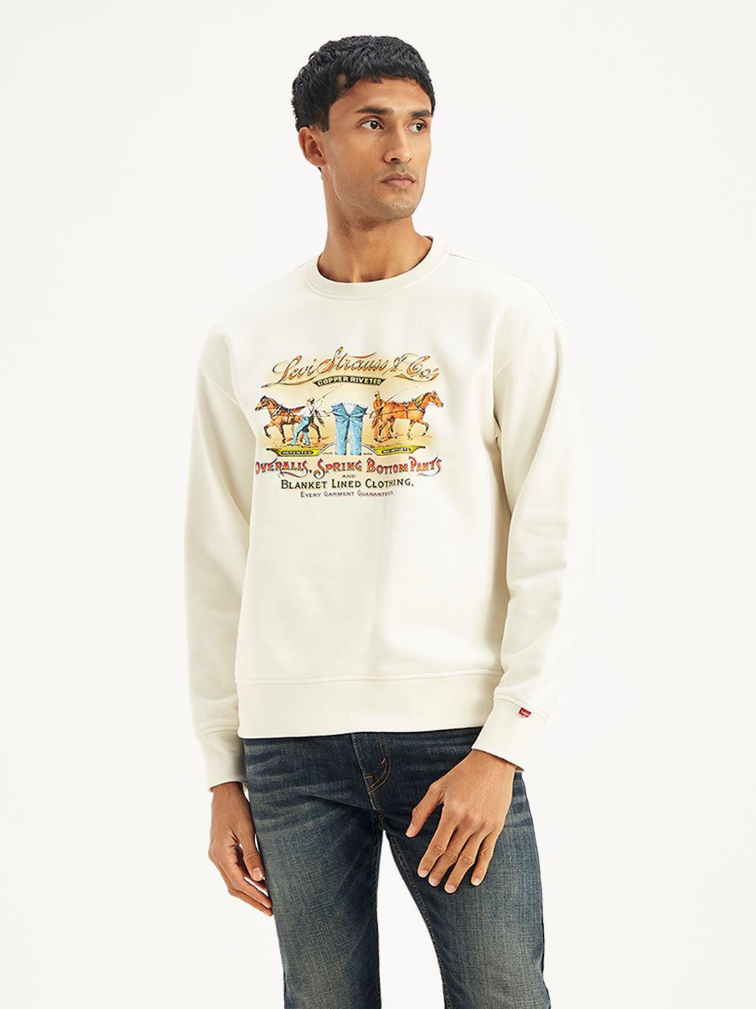 Men'S Graphic Print Slim Fit Sweatshirt