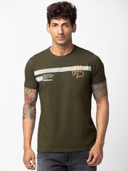 Spykar Mens T-Shirt H/S Mptfp1Bc156 Navy