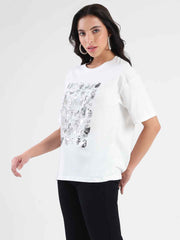Madame Ladies Western Top H/S M5S11260 040 White