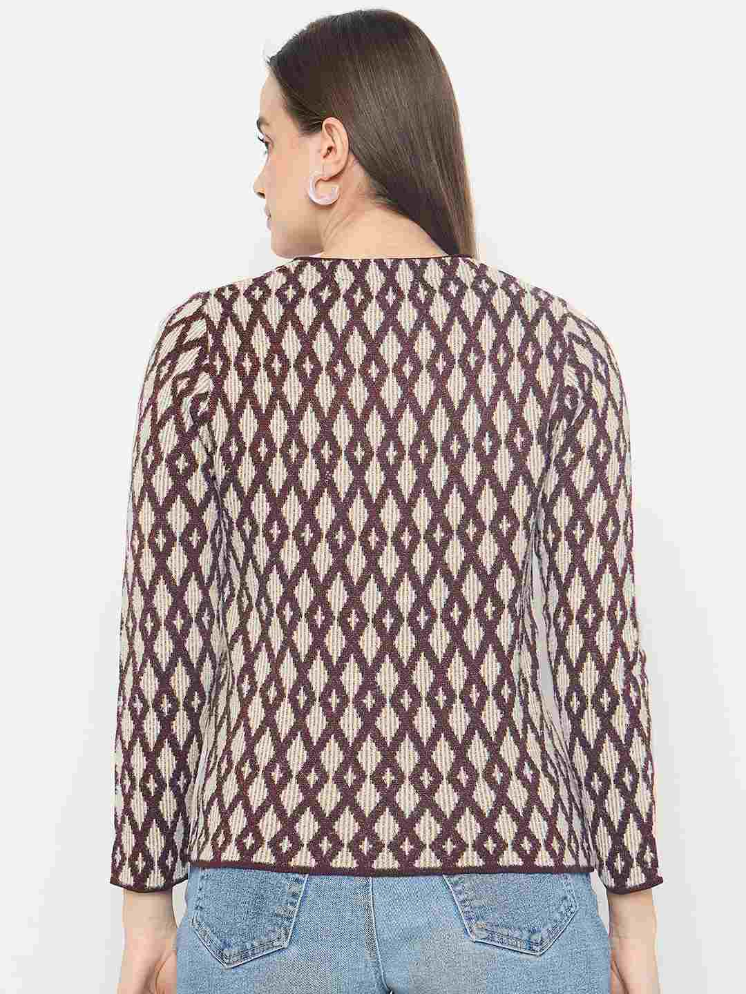 Madame Ladies Western Cardigan M4W70021 045 Wine