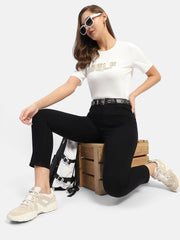 Madame Typography White Regular T-Shirt